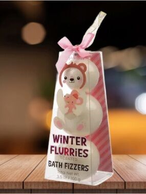 NEW! Simple Pleasures 3-Pack Winter Flurries Scented Bath Fizzers